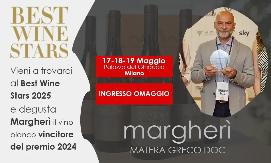 Best Wine Stars 2025 Margherì Matera Greco DOC Miglior Vino Bianco